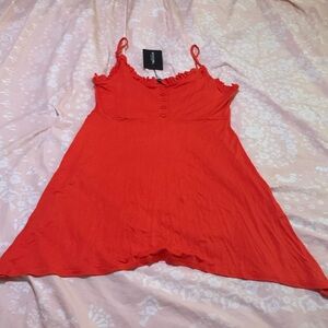 Pretty little things- cami swing dress. Size 16. NWT. Orange